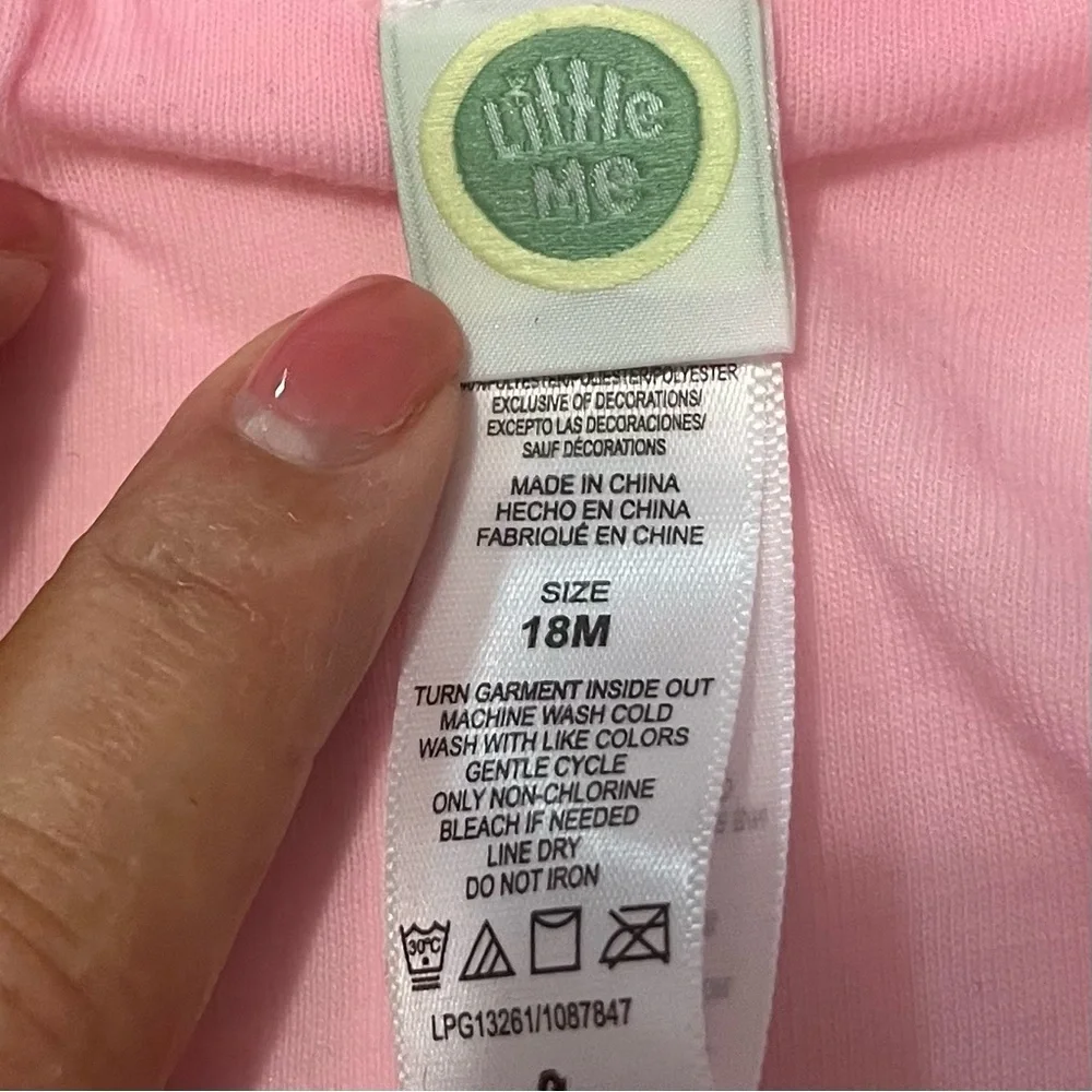 Little Me Cream and Pink Floral Raincoat